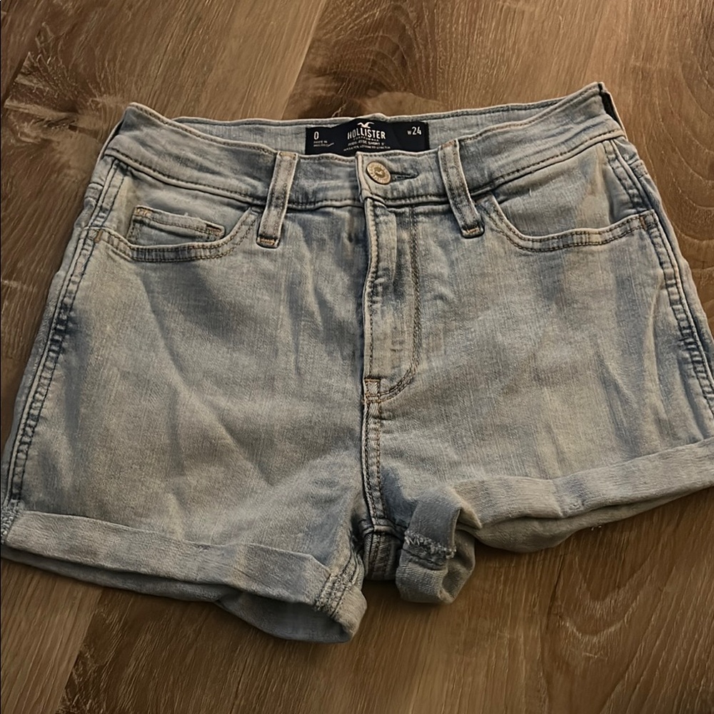Hollister Light Blue Jean Shorts